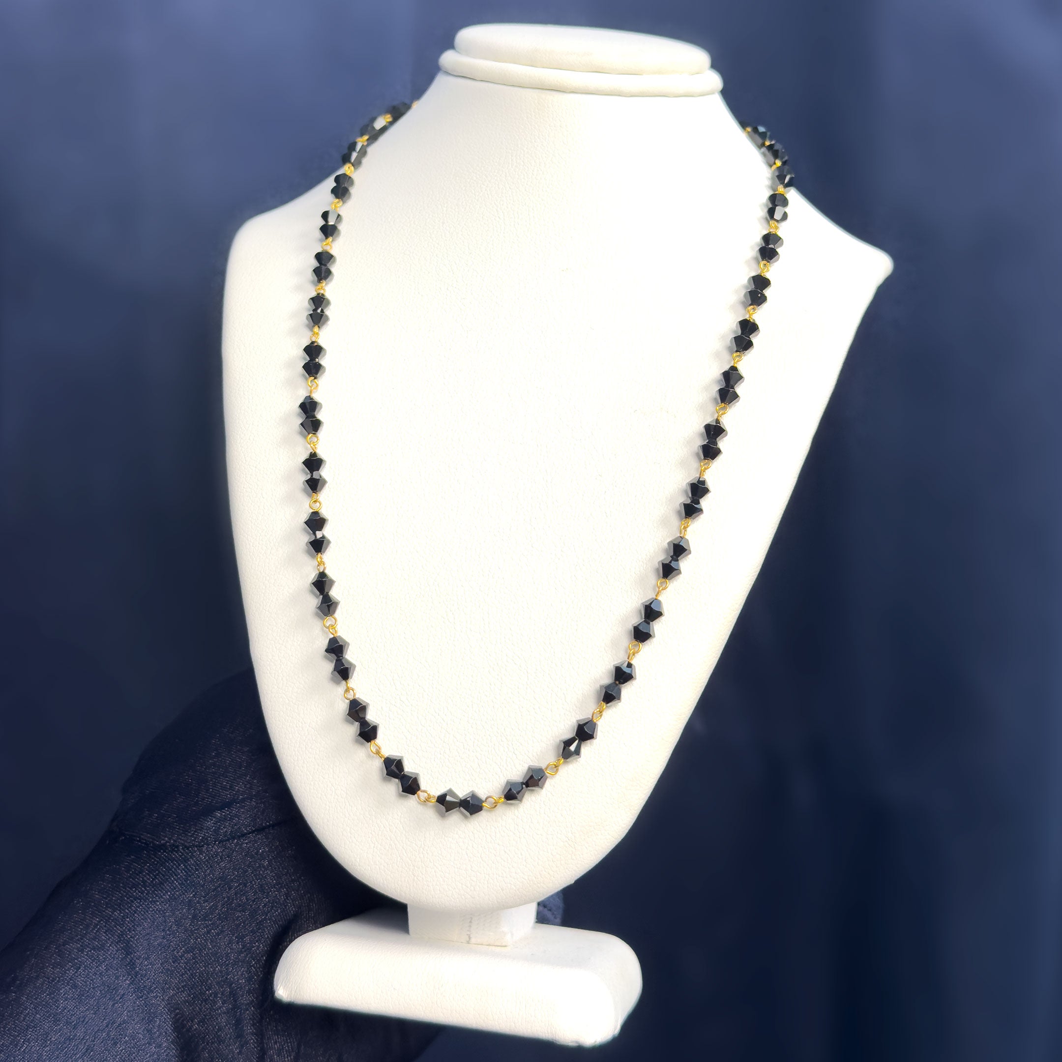 10k Gold Crystal Necklace